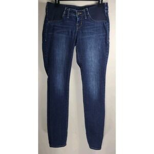 Old Navy Maternity Jeans Size 2R Blue Stretch Panel Skinny Denim EUC